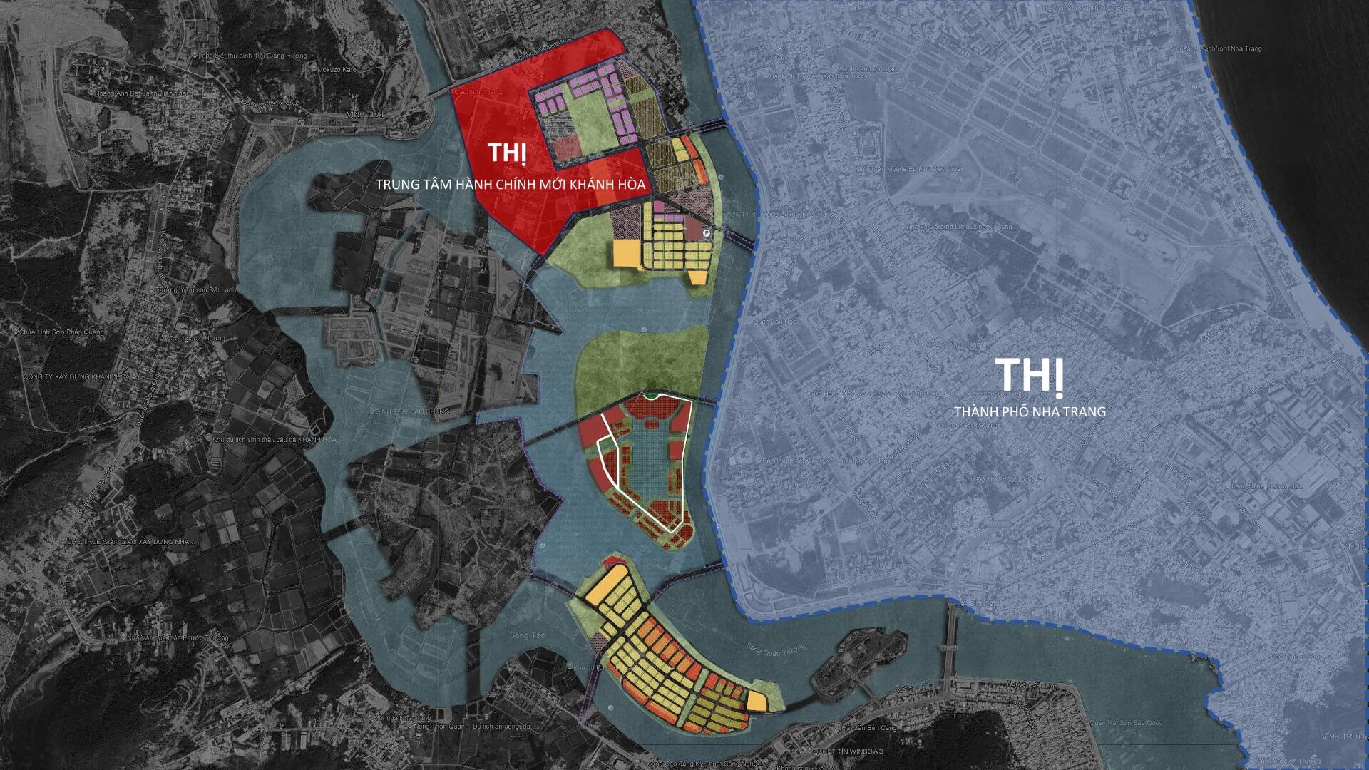 vị trí dự án sun charmora city nha trang