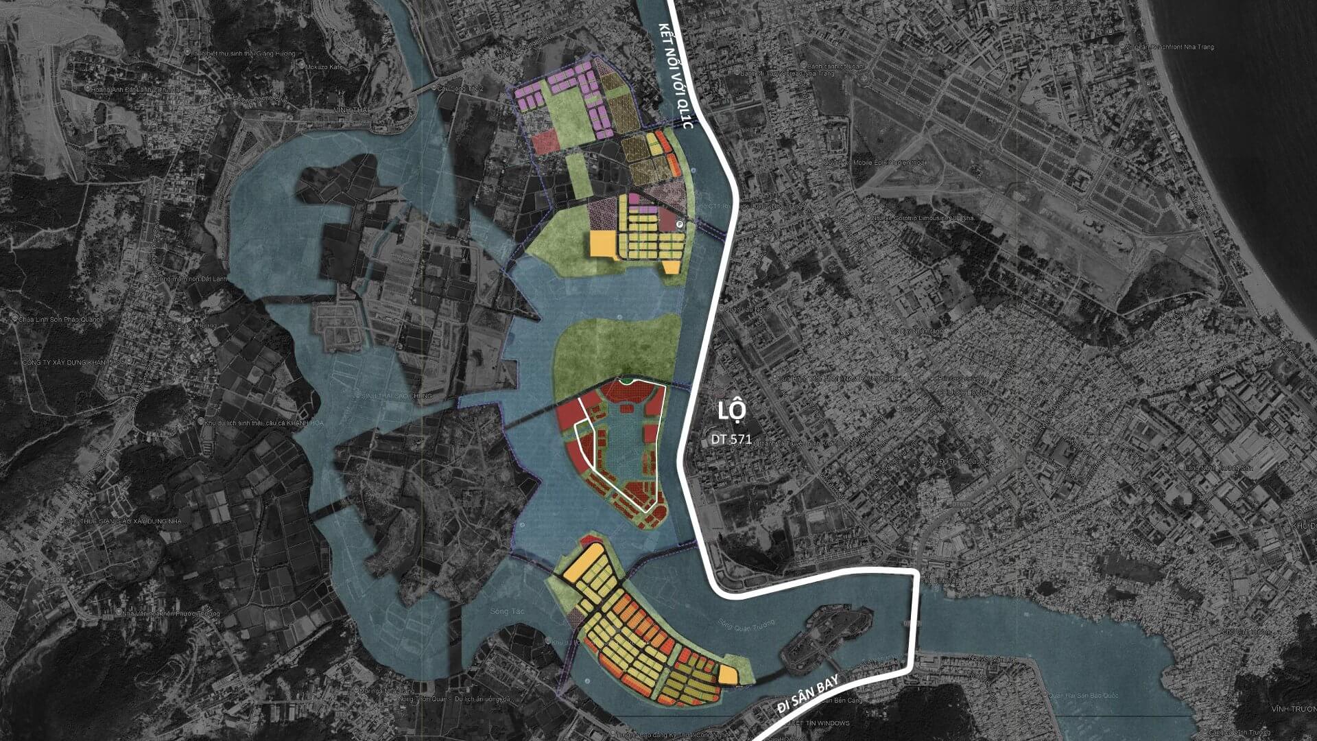 vị trí dự án sun charmora city nha trang